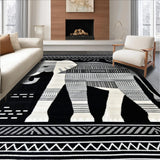 Artful Abstract Black and White Theme(Black)