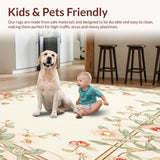 Boho Floral with Vintage Botanical and Pastel Accents(Beige)