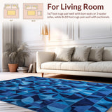 Plush Transitional Decor Area(Blue)