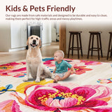 Artful Multicolor Dahlia Design(Ivory)