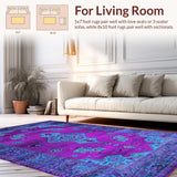 Chic Abstract Textural Harmony(Purple)