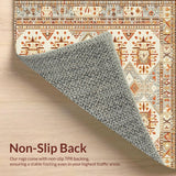 Woven Boho Geometric with Earth Tones(Beige)
