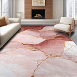 Vibrant Abstract Pink and Gold Mix(Pink)