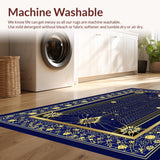 Elegant Trellis Gold Accents(Blue)