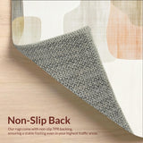 Boho Chic Area Abstract Beige Runner for Hallway Charm(Beige)