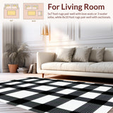 Rustic Black and White Lattice(Black)
