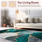 Contemporary Teal and Gold Motif(Green)