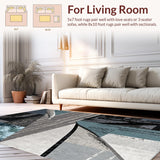 Artistic Circle Design Home Office Area(Gray)