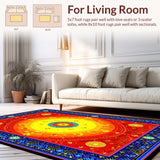 Vibrant Rainbow Chakra Motif(Red)