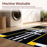 Energetic Jet Stream Patterned Accent(Black)