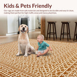 Cozy Cream and Brown Print(Beige)