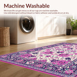 Rustic Purple Tiled Botanical(Ivory)
