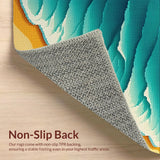 Funny Coir Door Mat for Beach House Decor(Blue)