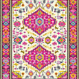 Vibrant Ethnic Floral Arrangement(White)