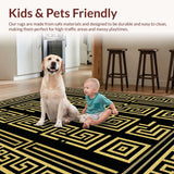 Chic Geometric Gold Accents(Black)