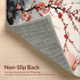 Elegant Japanese Floral Cascade(Red)