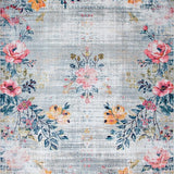 Artful Vintage Ogee Print(Gray)