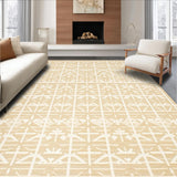 Abstract Beige Area with Vintage Inspired Geometric(Beige)