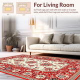 Luxurious Distressed Lattice Style(Red)