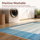 Modern Micro Loop Area Beige Blue Tonal(Beige)