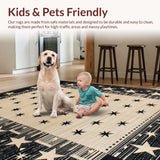 Charming Primitive Half Circle Design(Beige)