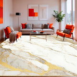 Marbled Radiance Cream & Gold Bordered Accent Light Hues(White)