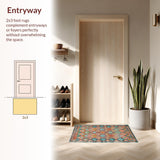 Rustic Geometric Teal Elegance(Orange)