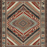 Vintage Inspired Symmetrical Motif(Red)