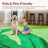 Mid Century Modern Green Boho Entryway(Green)