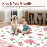 Radiant Light Pink Floral Artistry(White)