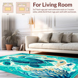 Whimsical Sea Life Print(Blue)