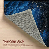 Dreamy Astral Patterned Floor Mat(Blue)