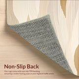 Minimalist Tone On Area Showcasing Linear Wave(Beige)