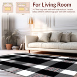 Elegant Farmhouse Checkered Texture(Black)