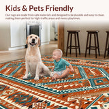 Lively Tribal Tiled Decoration(Red)