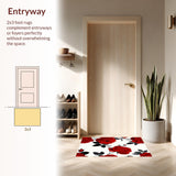 Chic Contemporary Floral Design(Red)