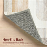 Artistic Abstract Area Beige Cream Easy Cleaning Non Shedding Pet(Beige)