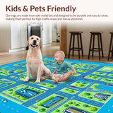 Charming Child Friendly Urban Map Design(Blue)