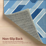 Vibrant Coastal Inspired Geometric Motif(Blue)