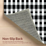 Stylish Modern Striped Plaid Arrangement(Black)