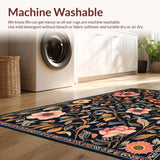 Vibrant Botanical Artistry Accent(Black)