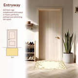 Majestic Heirloom Area Artisan Crafted Botanical(Beige)