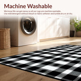 Charming Contemporary Black Tartan(Black)