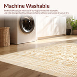 Abstract Beige Harlequin Diamond Area(Beige)
