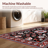 Luxurious Red Damask(Black)