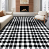 Rustic Black White Checkerboard Aesthetic(Black)