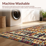 Vibrant Boho Area with Earthy Geometric and Artistic Flair(Beige)