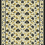 Stylish Black Floral Embellishment(Beige)