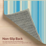 Wynona Indoor Area in Elegant Blue and Beige Shades(Beige)