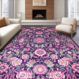 Sophisticated Vintage Leaf Print(Purple)